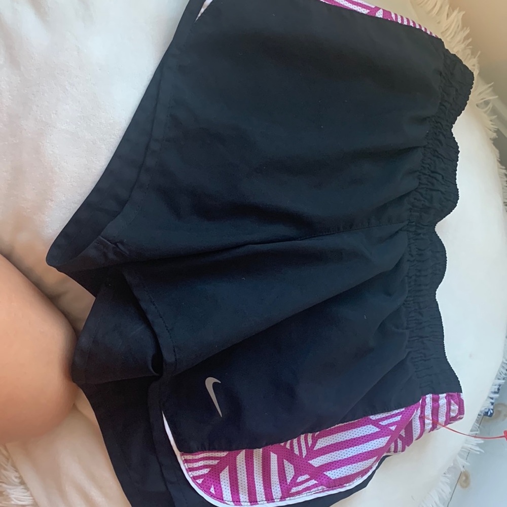 Extra small women’s Nike shorts black purple and white